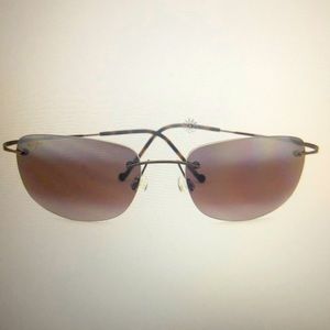 Maui Jim MJ 503 23 Titanium Rimless Sport Polarized Sunglasses